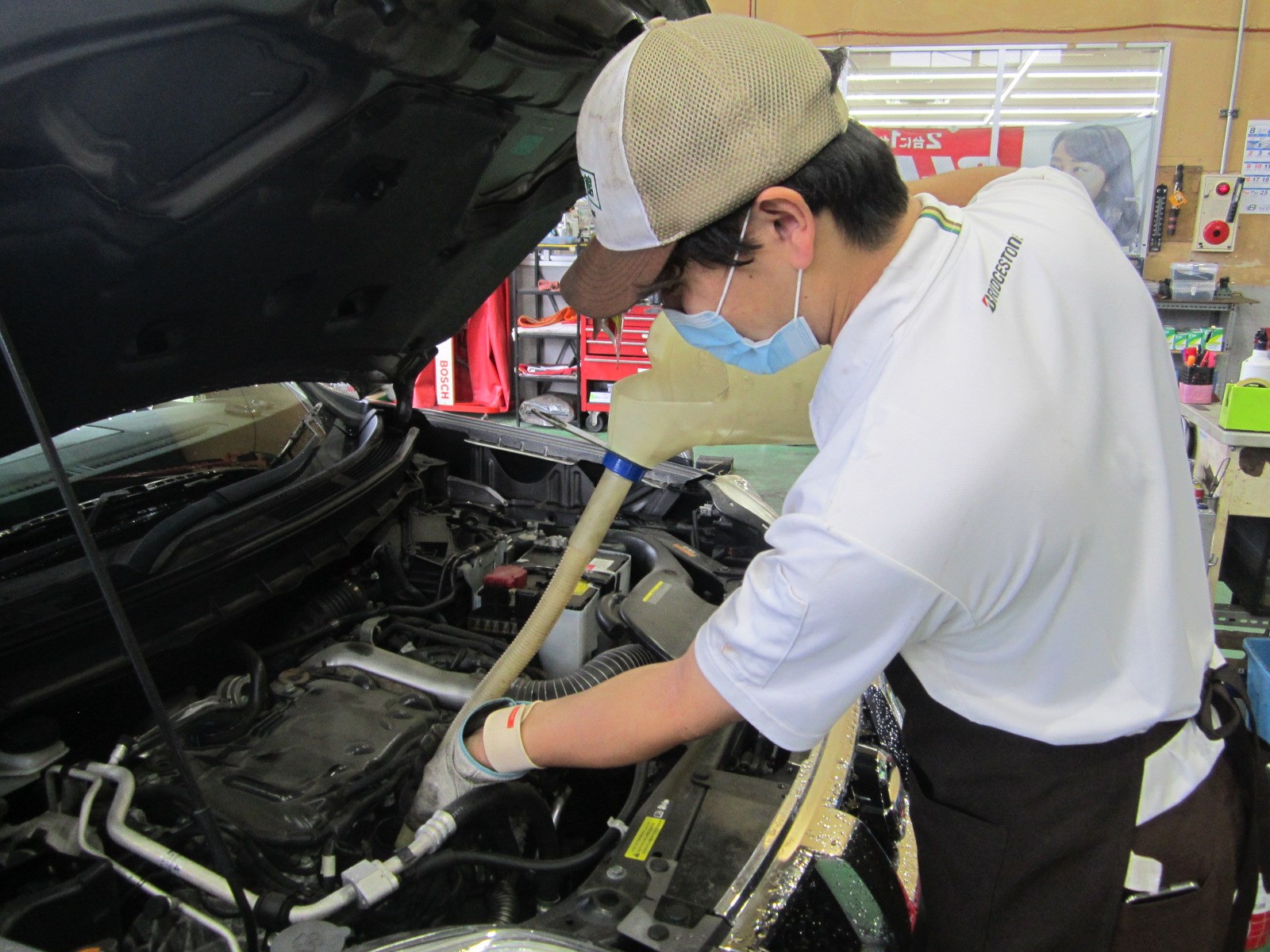 オイル交換作業