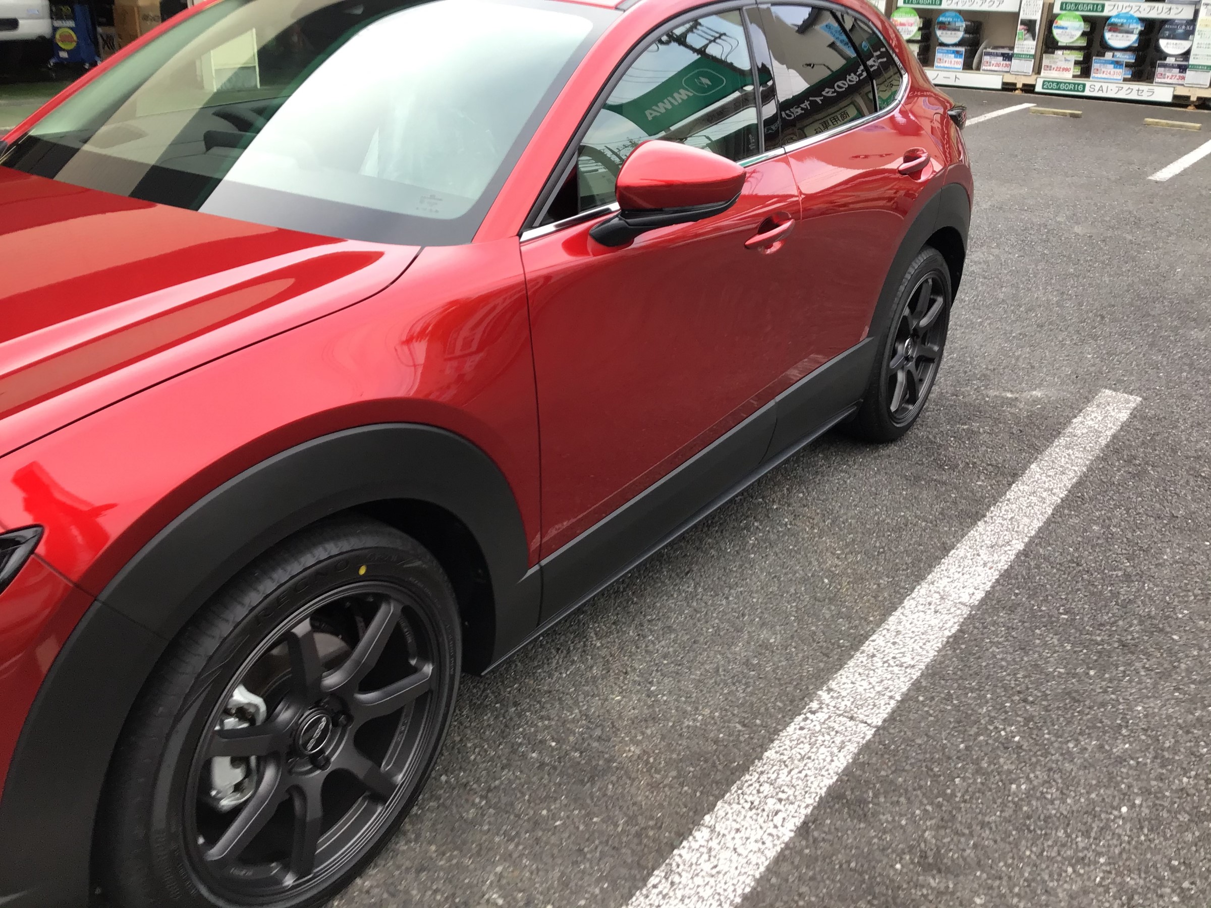 CX-30 SET品取り付け PART１ 鈴木の46日目 | マツダ CX-30 タイヤ