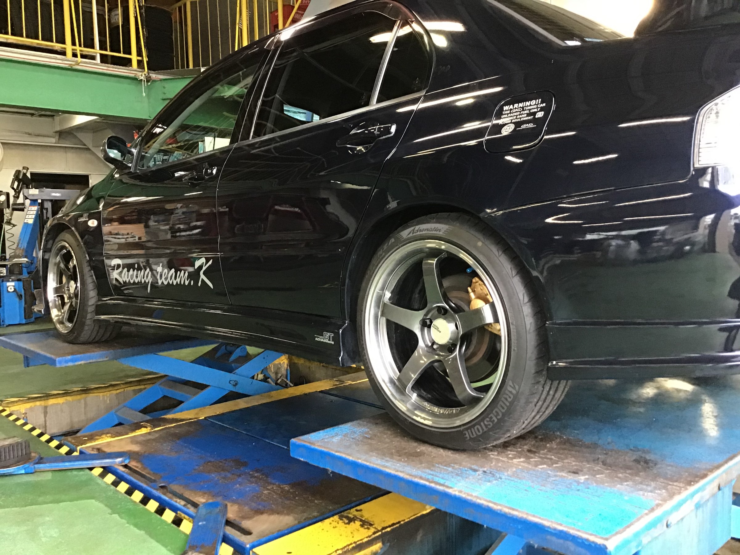 ランサーエボ７ 車高調交換 三菱 ランサーエボリューション その他 パーツ取付 足回り関係取付 サービス事例 タイヤ館 函館桔梗 タイヤからはじまる トータルカーメンテナンス タイヤ館グループ