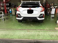 シビック FK7後期リヤガーニッシュ左右セット 未使用 シビックハッチバックFK7 純正リアバンパーガーニッシュ(後期)