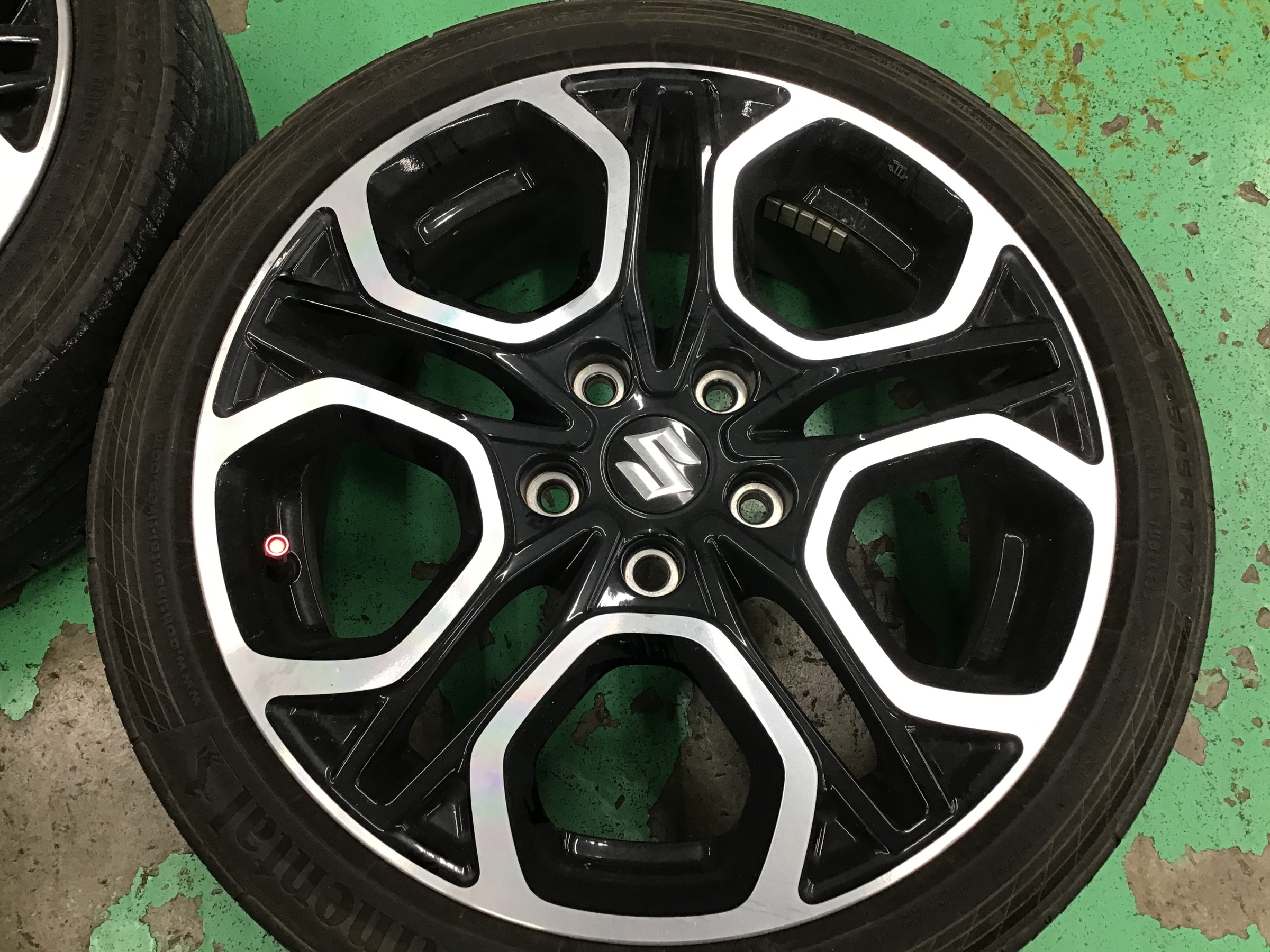 2本セット スズキ スイフトスポーツ ZC33S 純正タイヤホイール2本 195