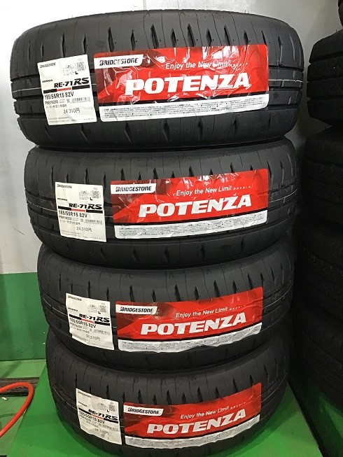 日産ノート（E11) POTENZA RE-71RS タイヤ交換 | 日産 ノート タイヤ