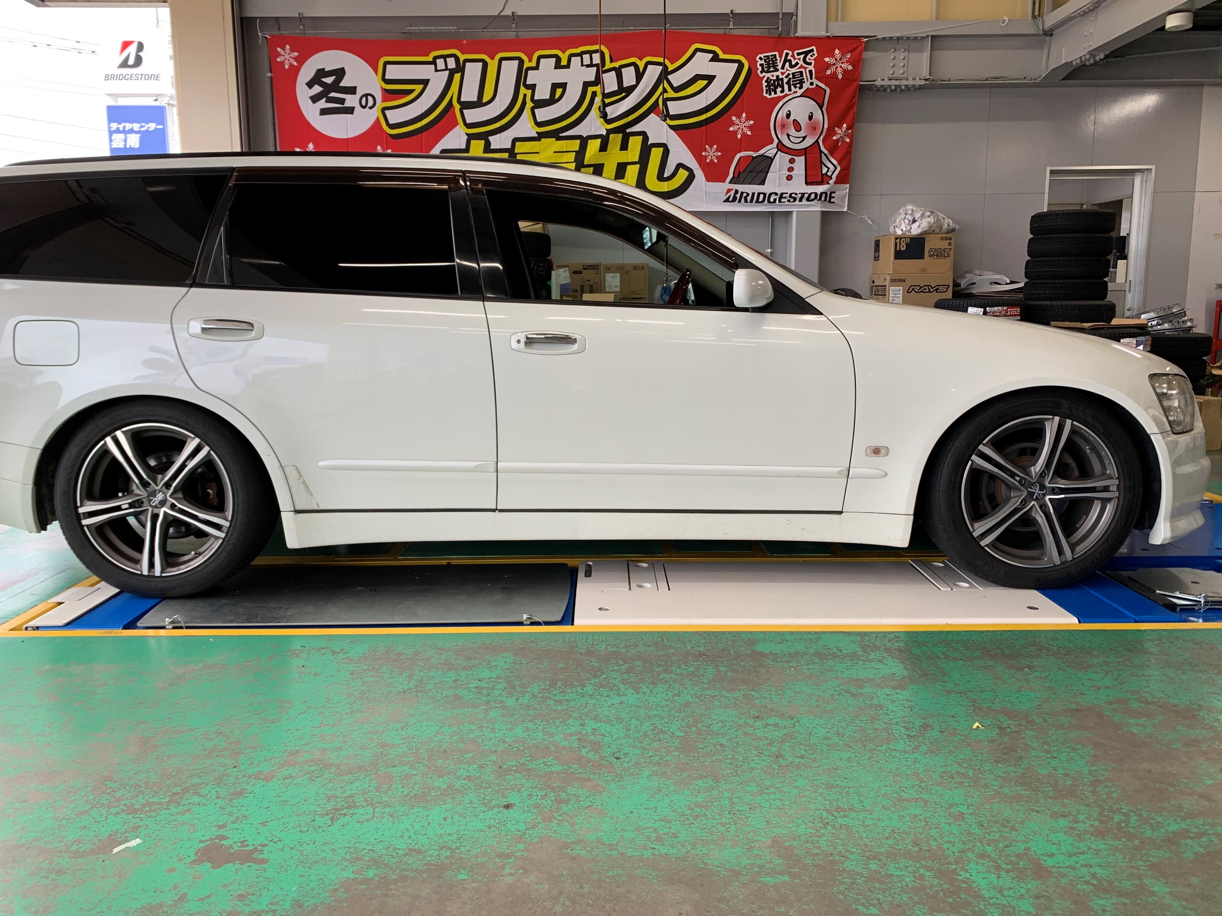 クスコ車高調ストリートzero取付 日産 ステージア その他 パーツ取付 サスペンション取付 サービス事例 タイヤ館 雲南 タイヤからはじまる トータルカーメンテナンス タイヤ館グループ