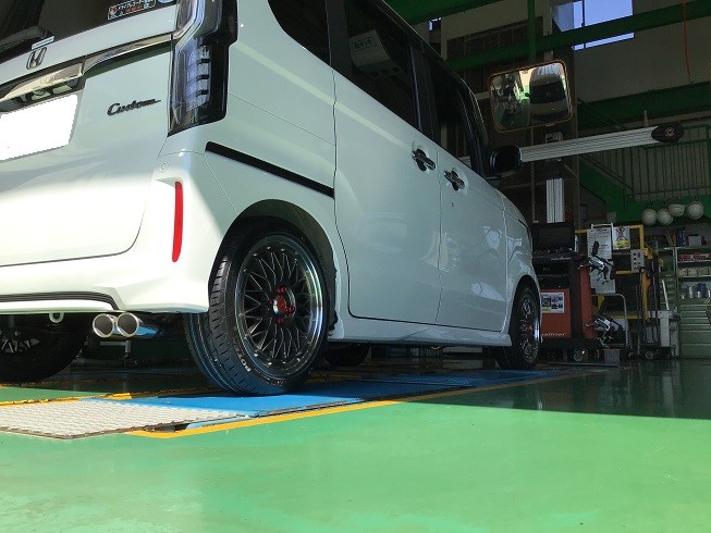 JF3　N-BOXカスタム　フジツボオーソライズK　2本出しマフラー FUJITSUBO 送り先限定 フジツボ オーソライズK マフラー N-BOX