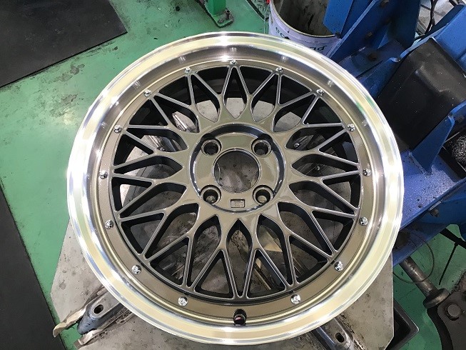 ホンダ N-BOXカスタム（JF3) POTENZA RE004 165/50R16タイヤ交換