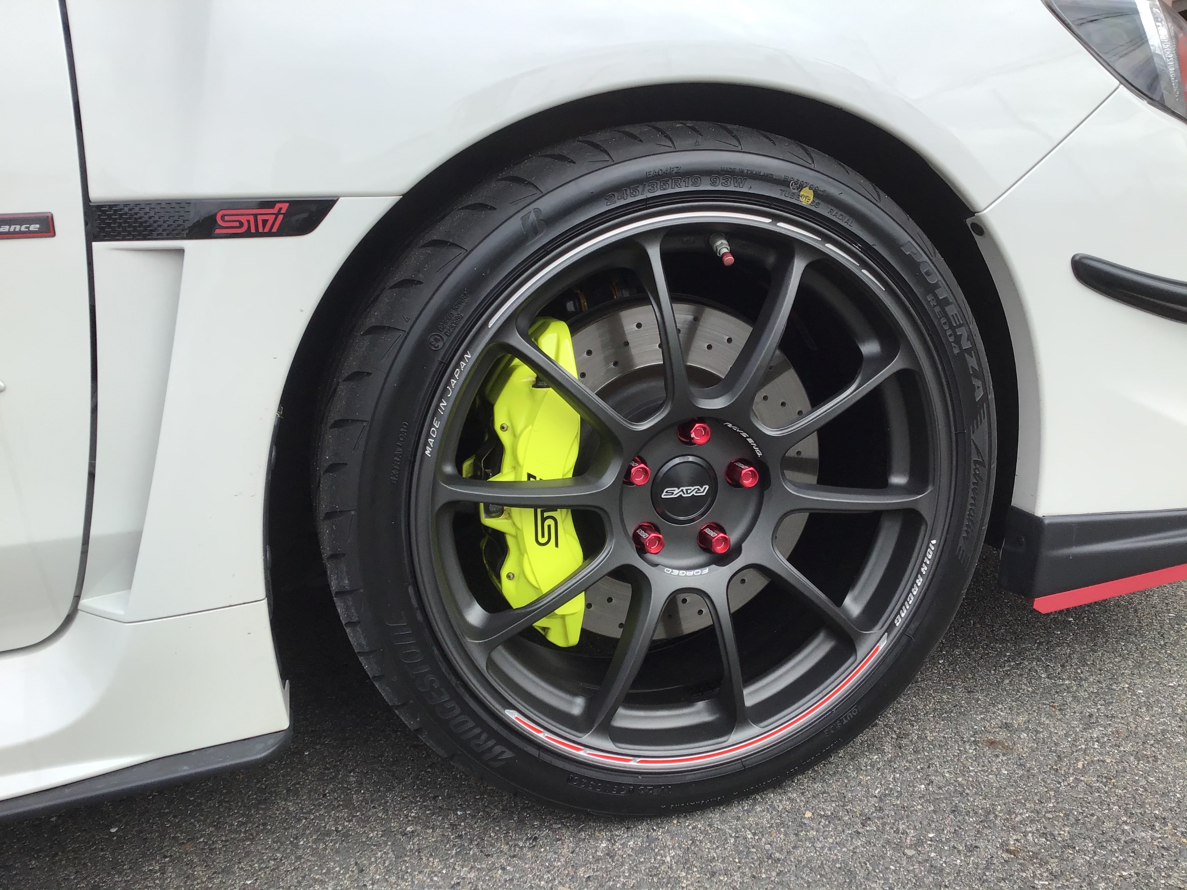 WRX STI × ボルクレーシングZE40 TIME ATTECKⅡ × ポテンザRE004