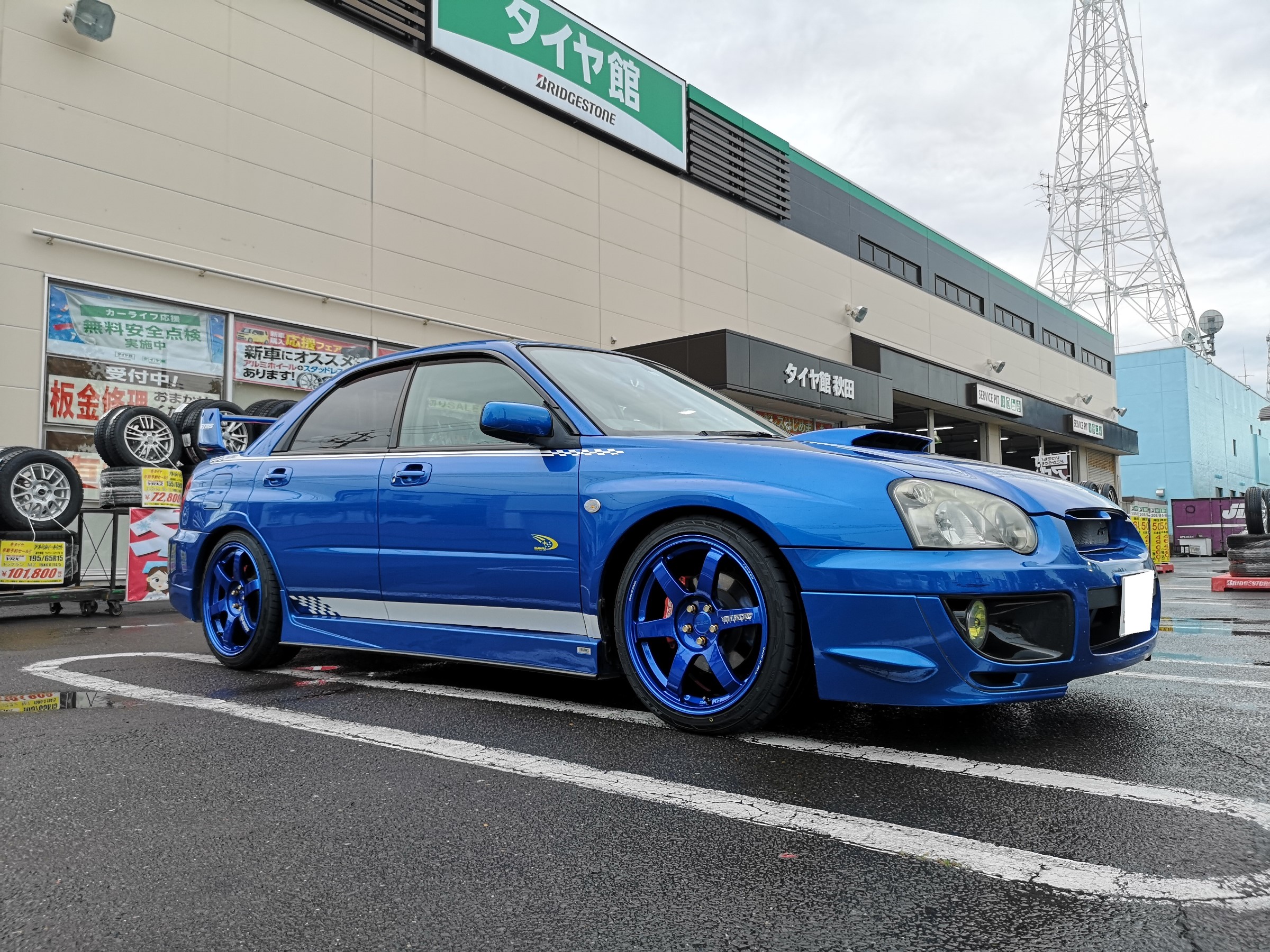 スバル インプレッサに レイズTE37SAGA 装着です | 店舗 スバル インプレッサに レイズTE37SAGA 装着です | 店舗