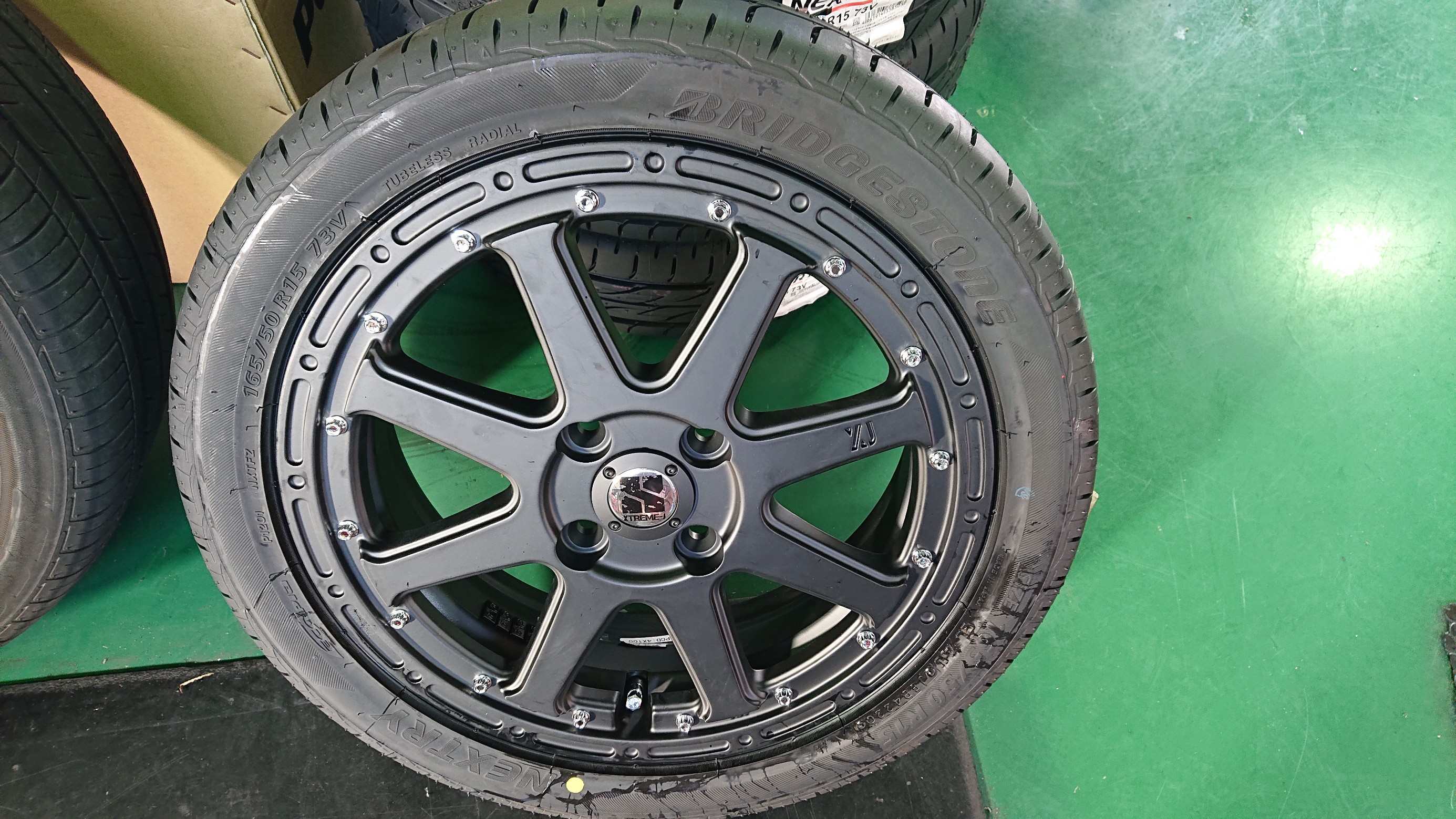 BF goodrich タイヤとXTRENE-Jホイール 中古４本セット MLJ タイヤホイール4本セット XTREME-J RUGGED 14x5.0J 4/100 +