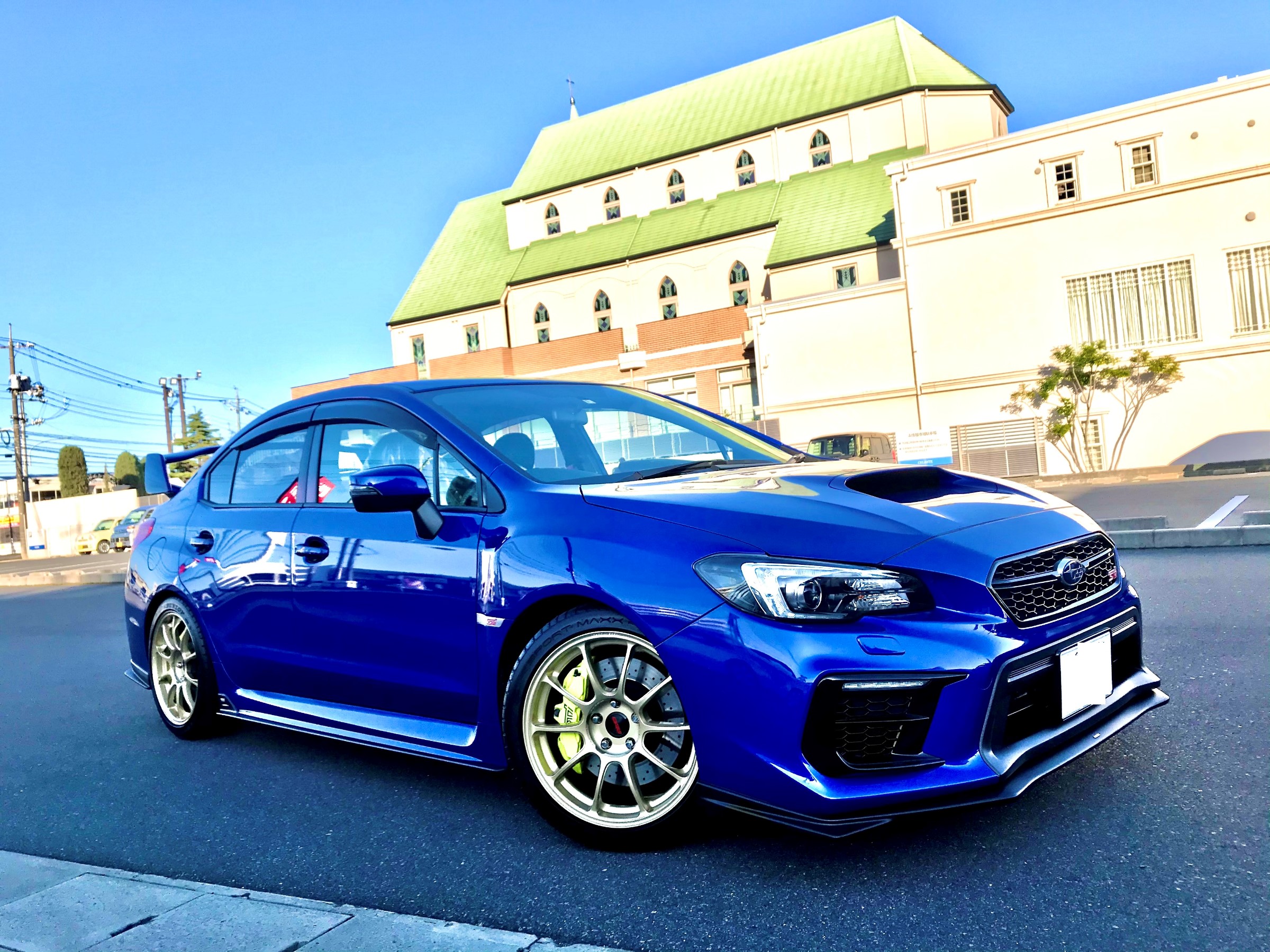 Wrxに特注raysホイール装着 スバル Wrx Sti ホイール タイヤ ホイール関連 ホイール交換 サービス事例 タイヤ館 倉敷大島 タイヤからはじまる トータルカーメンテナンス タイヤ館グループ