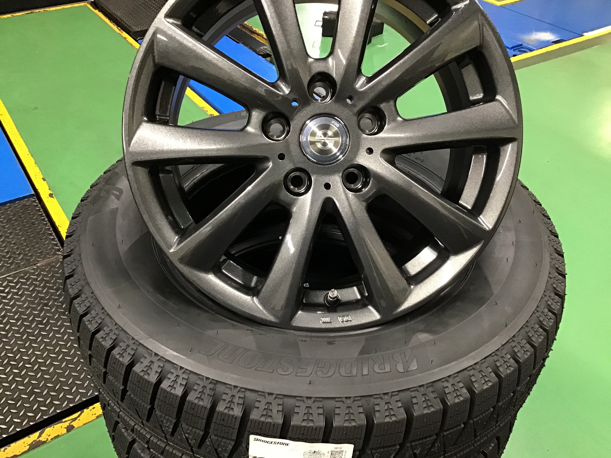 h15 必見 ! TEAM SPARCO スパルコ 16インチアルミホイール 4本セット / Pirelli スタッドレスタイヤ 205/60 R16  92H BMW 中古品 現状品 ! タイヤ、ホイール