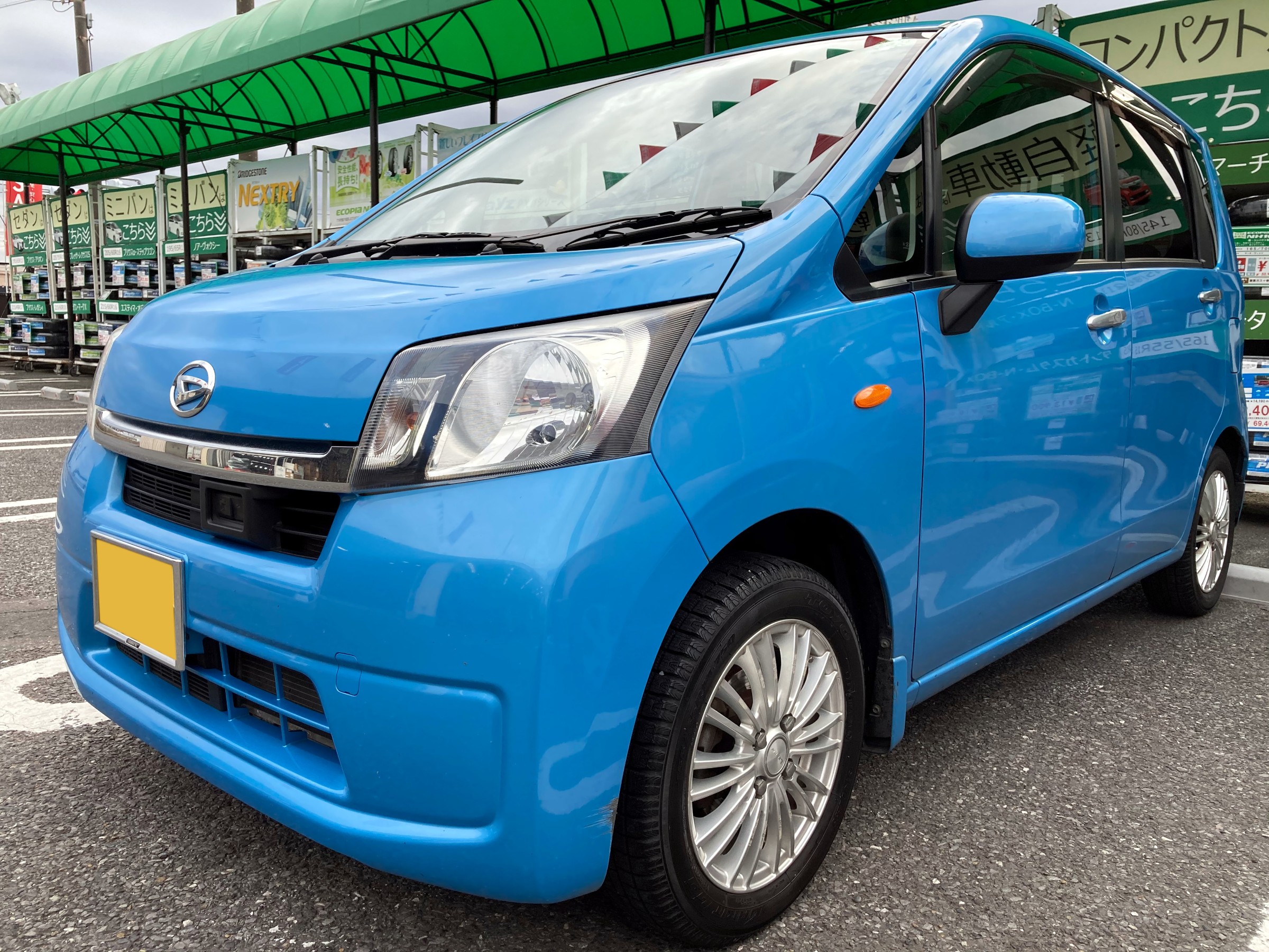 ダイハツ・ムーヴ・LA100S】当店一番人気の前後2カメラドラレコ＆ETC  