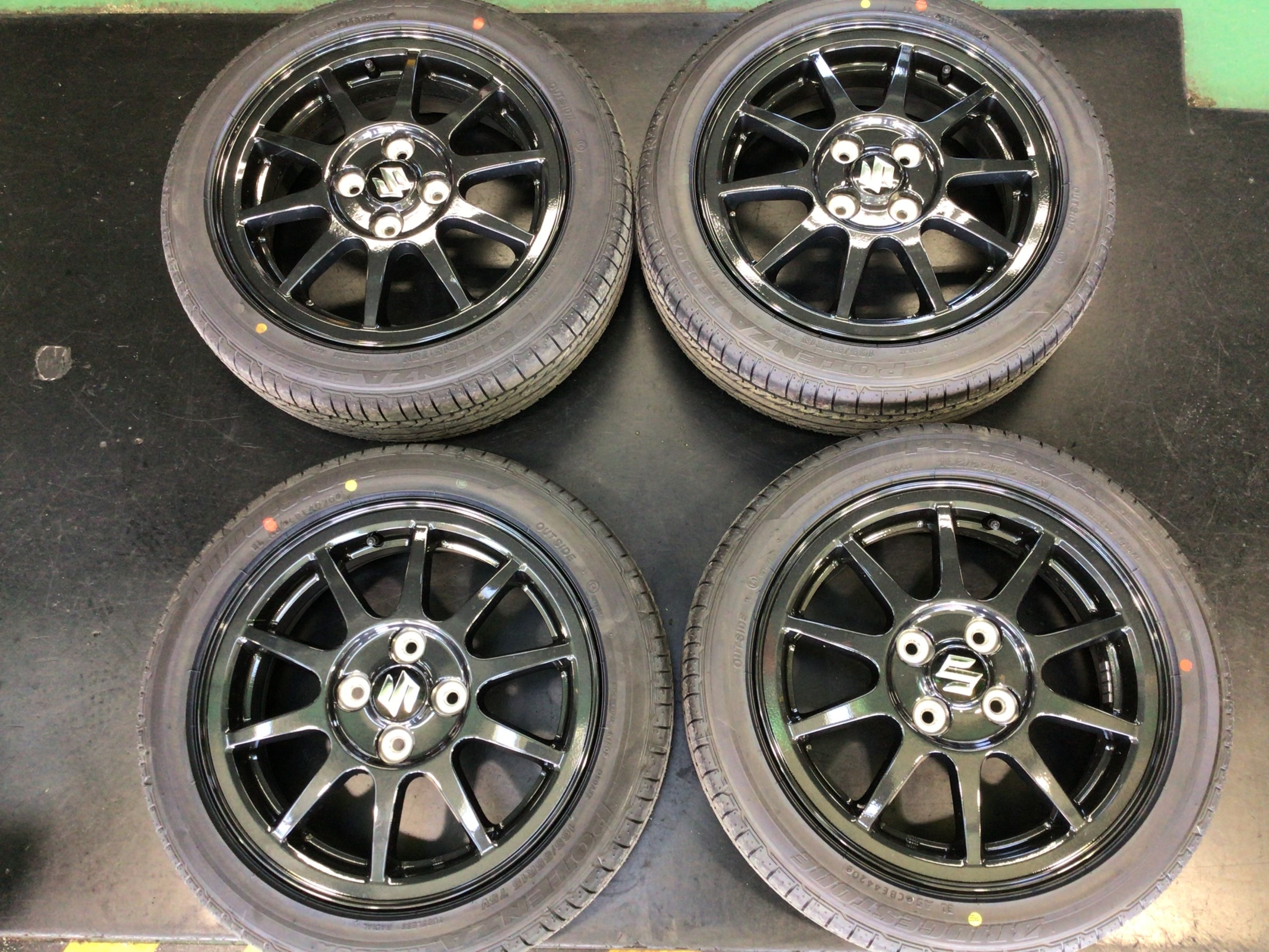 エンケイ風？スパイダーホイール！ハイグリップタイヤ付き！