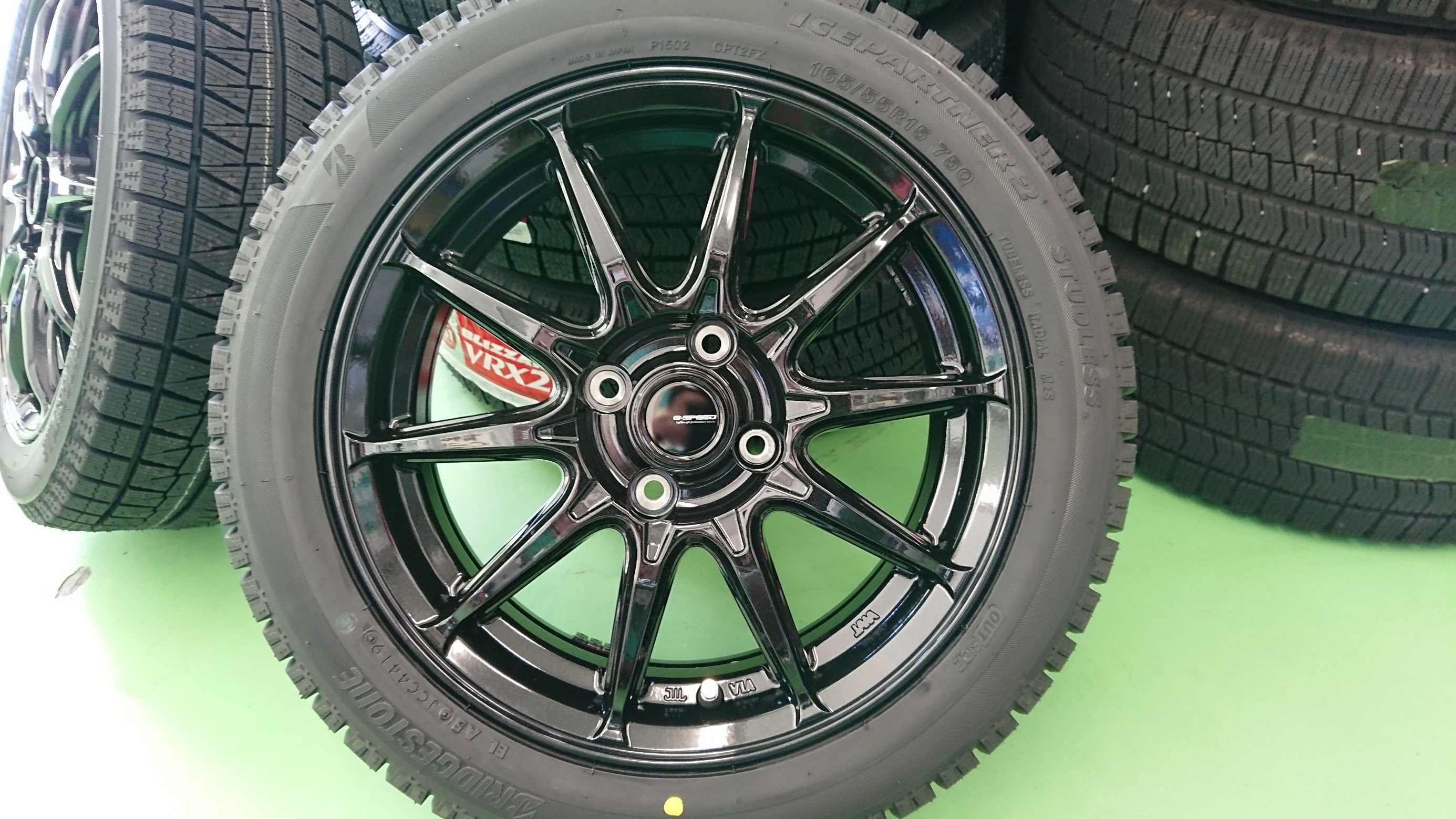 ニッサン・デイズ B21W】スタッドレスホイールセットで交換です