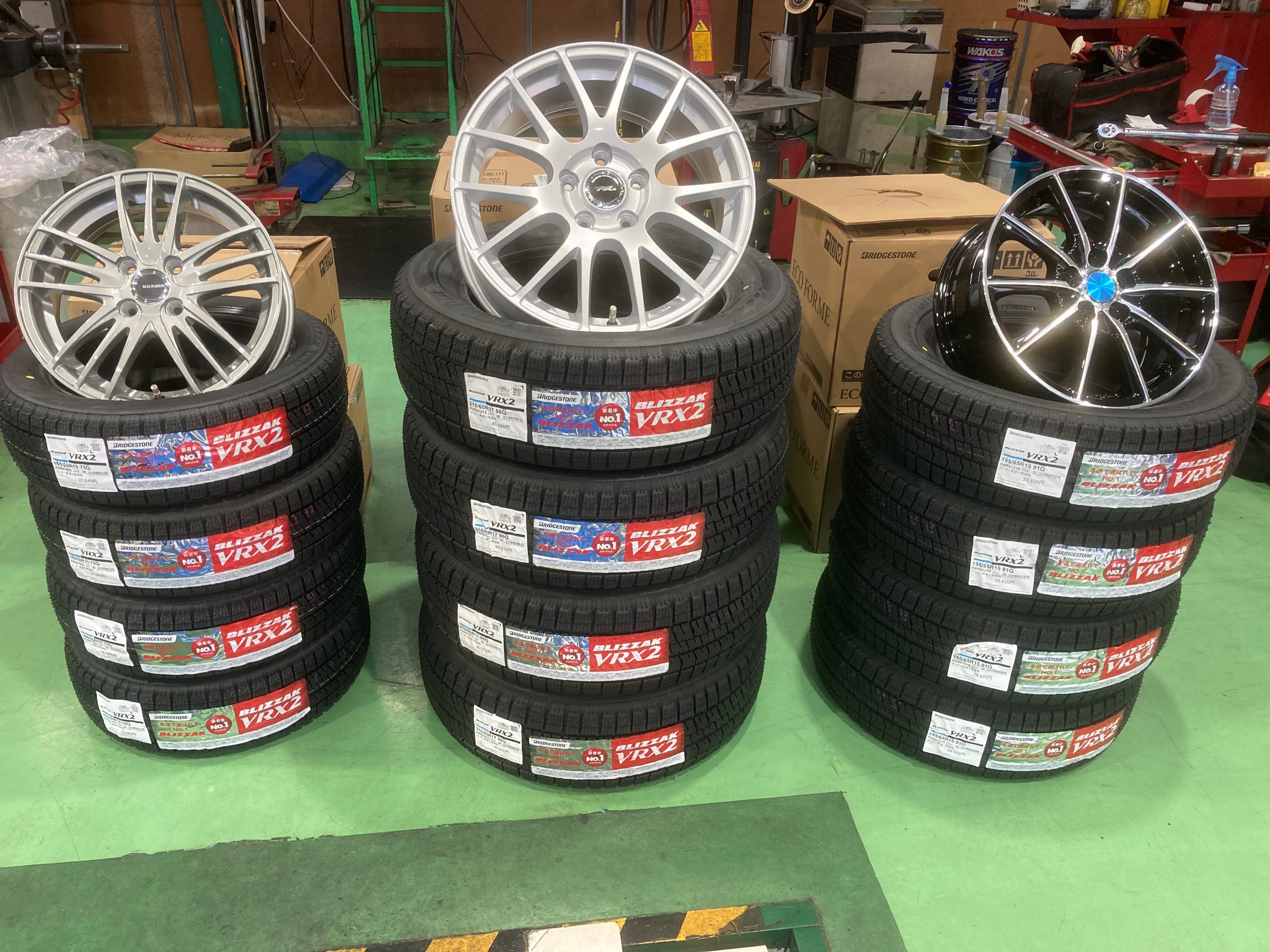 トヨタ マークＸ 」タイヤ交換【 ポテンザ S007A 235/45R18