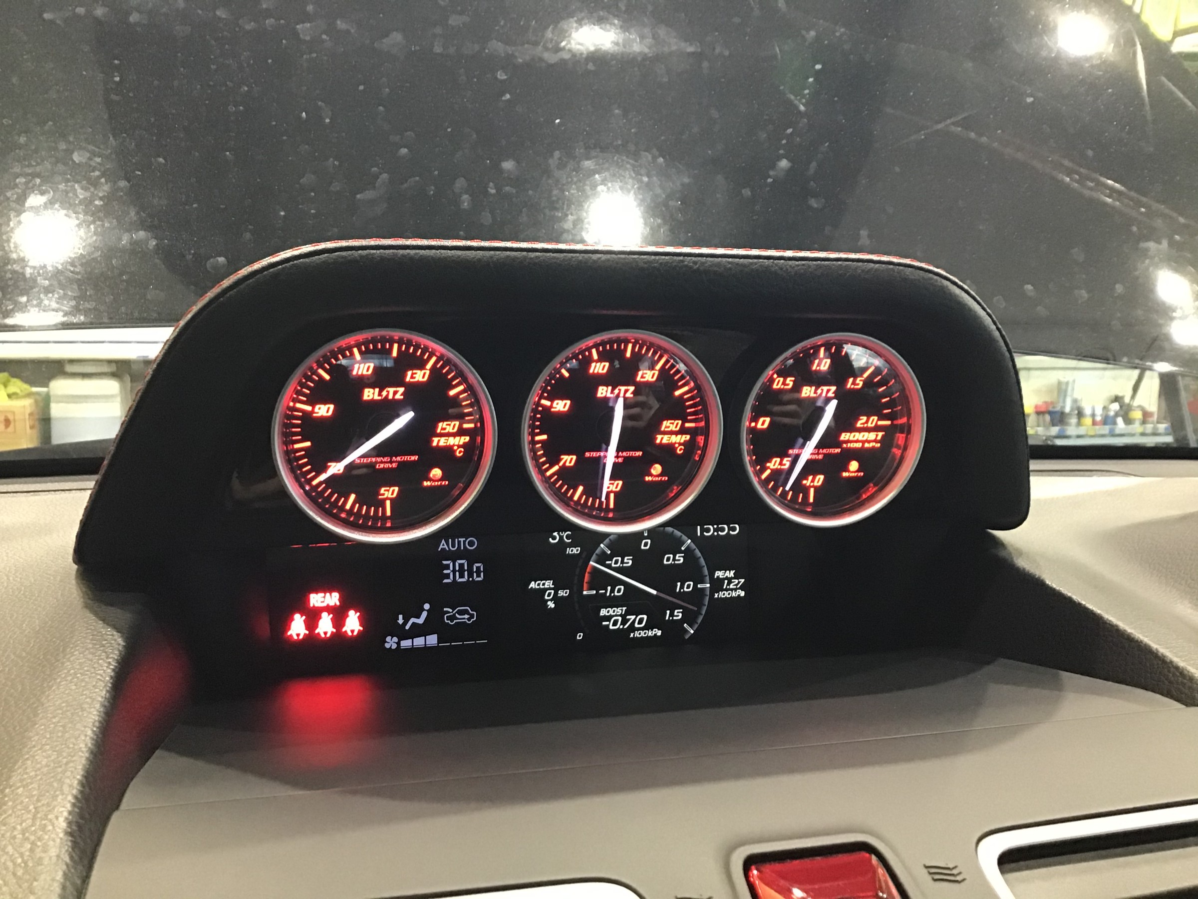 追加メーター＃WRX＃S4＃ブリッツ＃ブースト＃水温＃油温 | 店舗