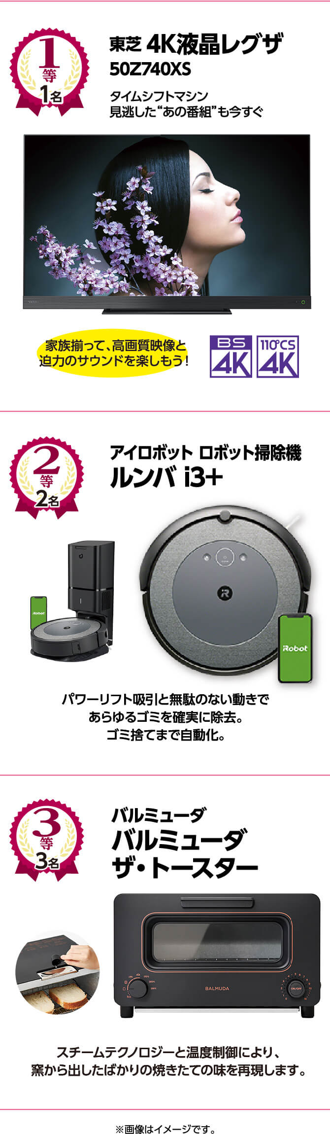1等賞・2等賞・3等賞